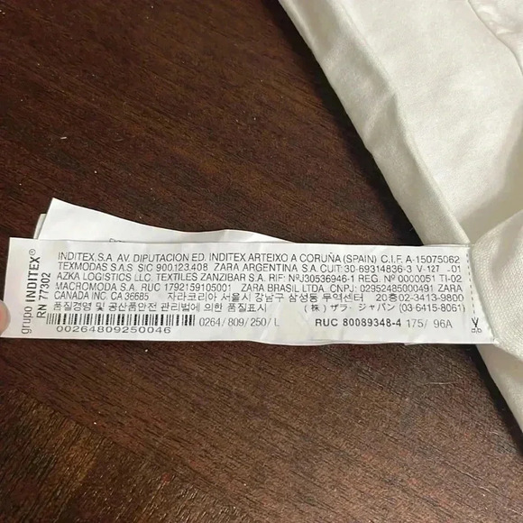 Zara white Ruched front crop top - Picture 7 of 9